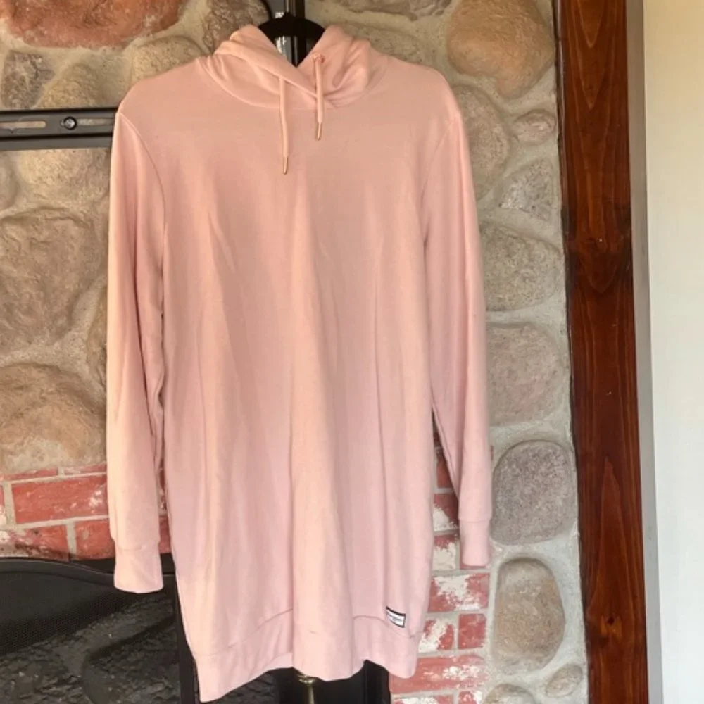 Superdry - Hoodie Dress - Baby Pink - Size 10 - Picture 4 of 5